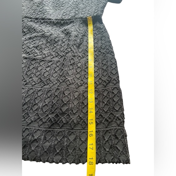 Vineyard Vines Black Off Shoulder Jacquard Cocktail Dress Women’s Size 8 NWT - Picture 6 of 7